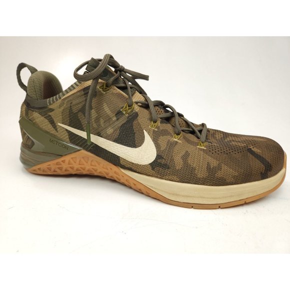 Nike Metcon DSX Flyknit Cross Training Shoes Men's 14 Army Camo